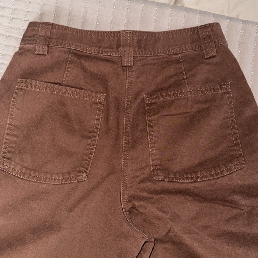 Chocolate Brown straight/wide leg pants - Picture 4 of 4